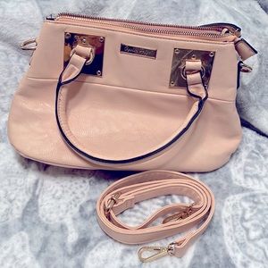 NWOT Charlie Paige pink purse with crossbody bag option